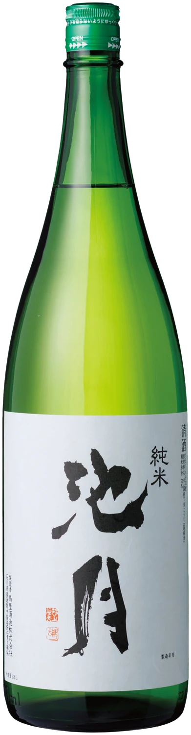 池月 純米酒の一升瓶